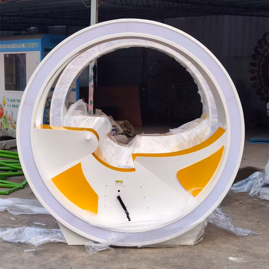 Pedal de parque de tamanho personalizado, fonte de bicicleta elétrica, ponto panorâmico, equipamento sem energia para equitação, spray de água para venda